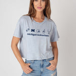 Michigan Wolverines Women’s Cropped Tee