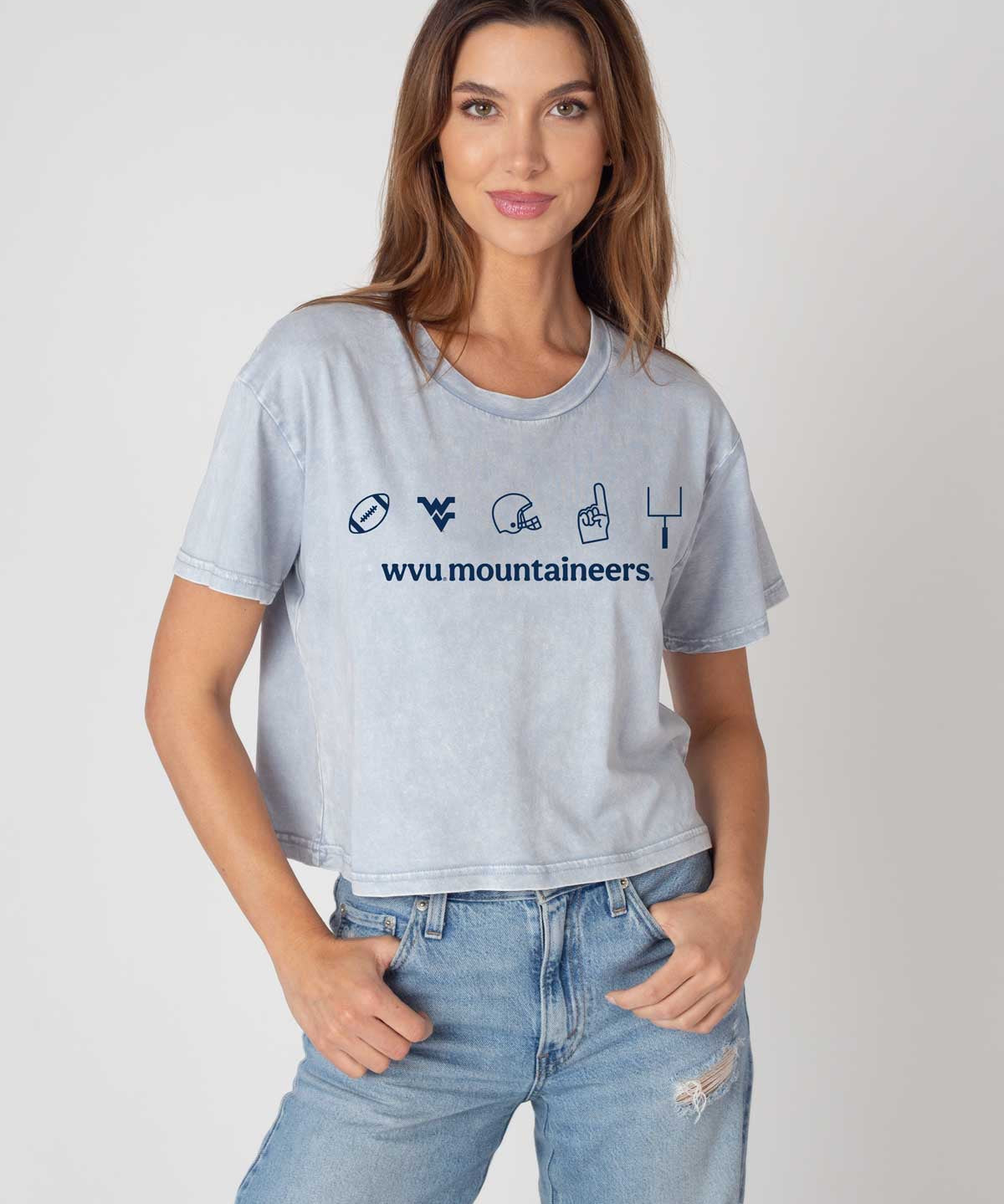 West Virginia Mountaineers Women’s Cropped Tee