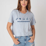 West Virginia Mountaineers Women’s Cropped Tee