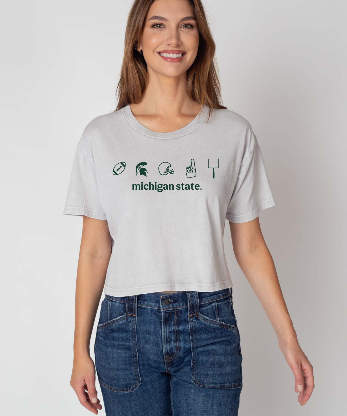 Michigan State Spartans Women’s Cropped Tee