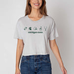 Michigan State Spartans Women’s Cropped Tee