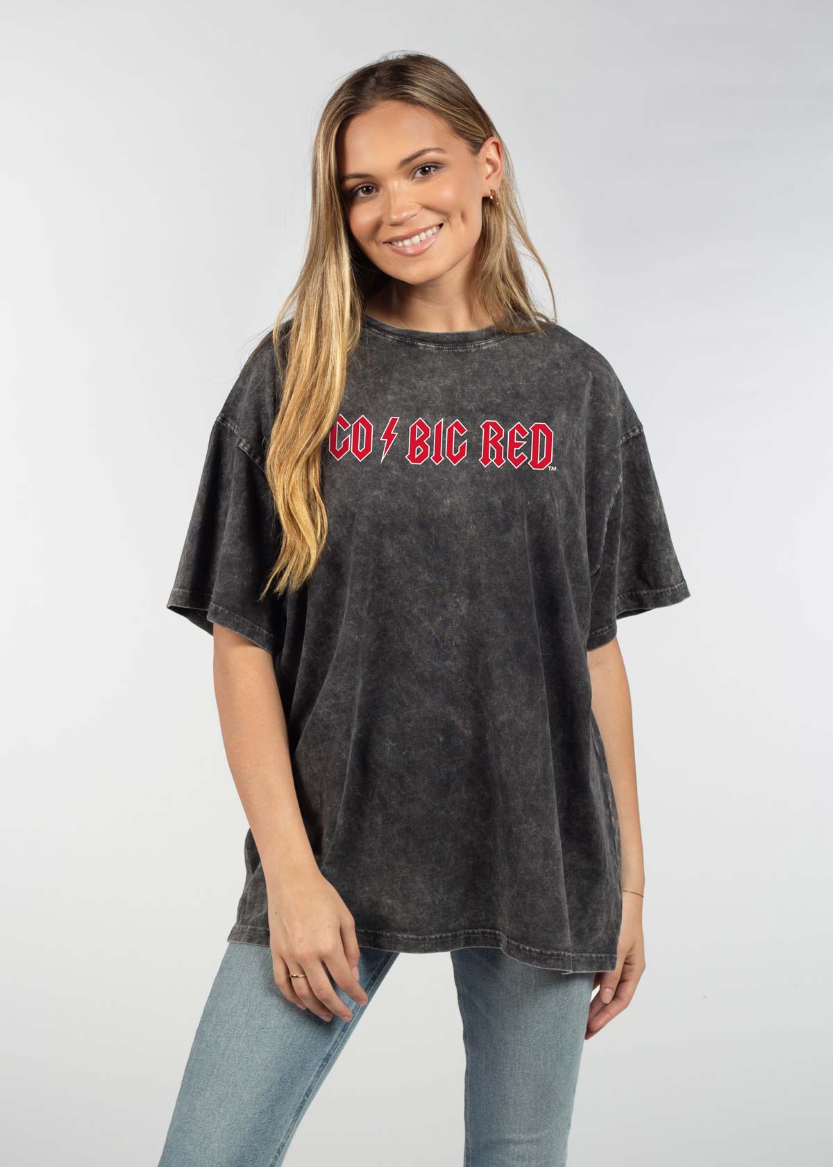 Nebraska Cornhuskers oversized womens Band Tee