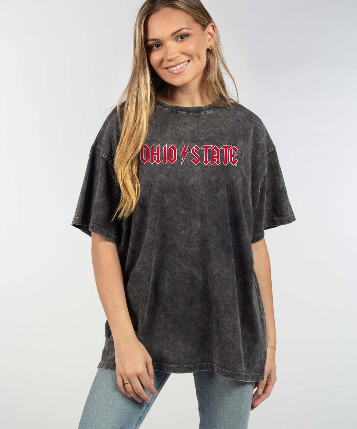 Ohio State Buckeyes oversized womens Band Tee