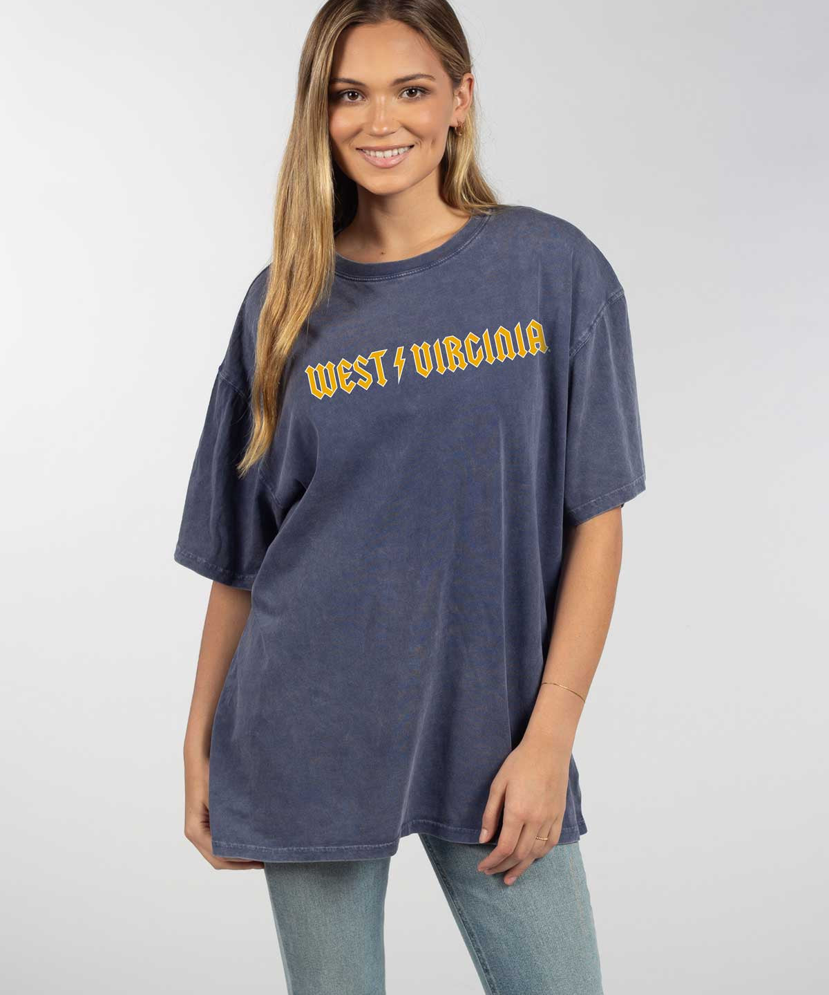 West Virginia Mountaineers oversized womens Band Tee