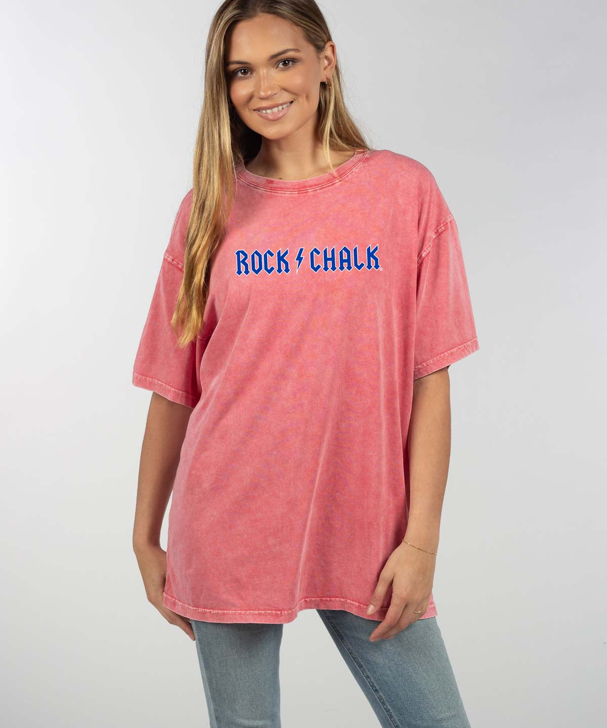 Kansas Jayhawks oversized womens Band Tee