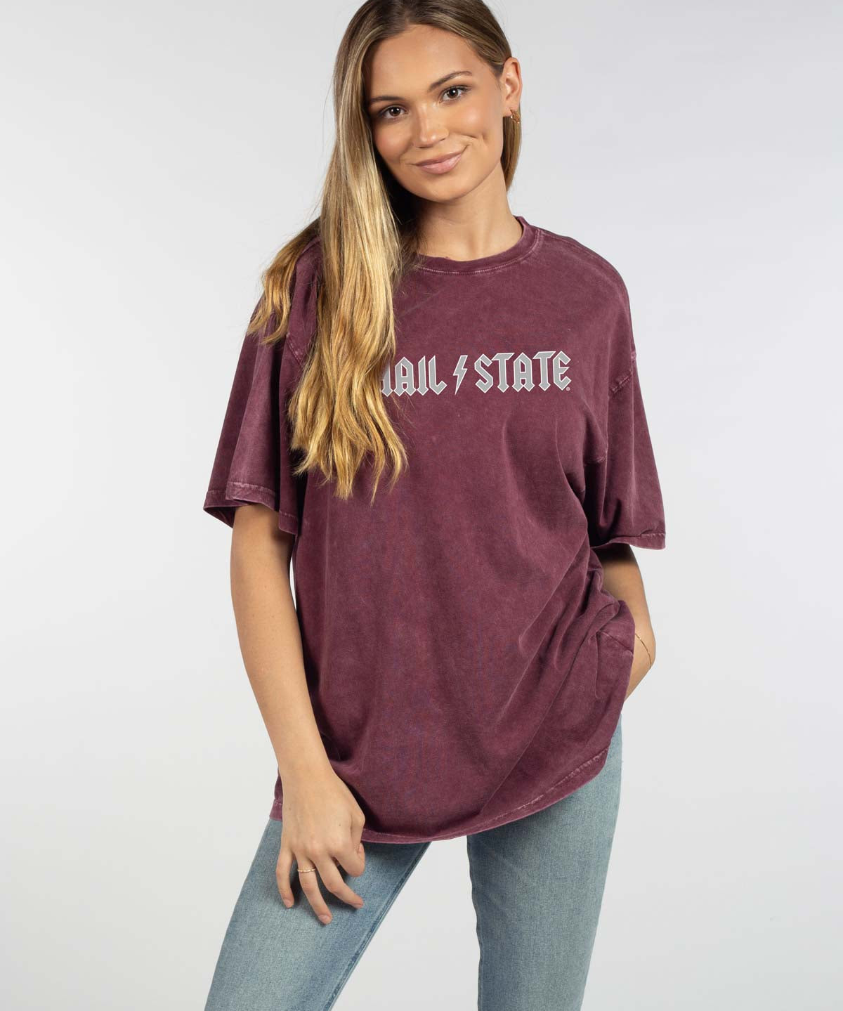 Mississippi State Bulldogs oversized womens Band Tee