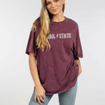 Mississippi State Bulldogs oversized womens Band Tee