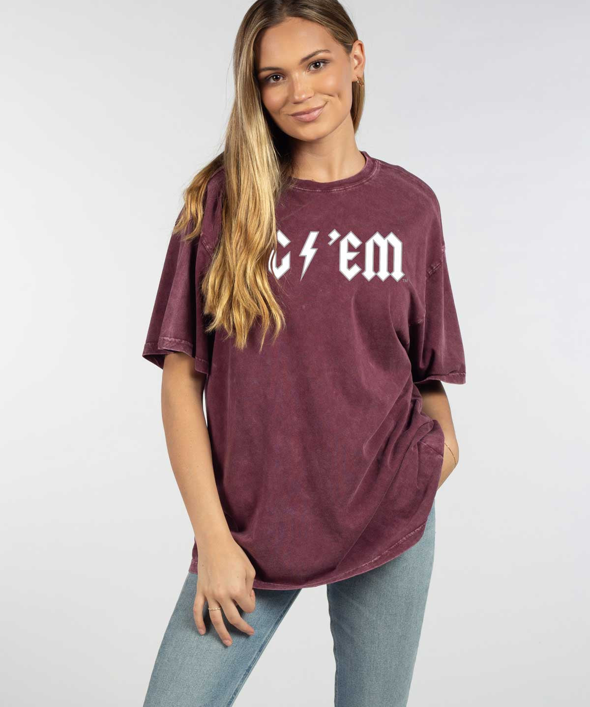 Texas A&M Aggies oversized womens Band Tee