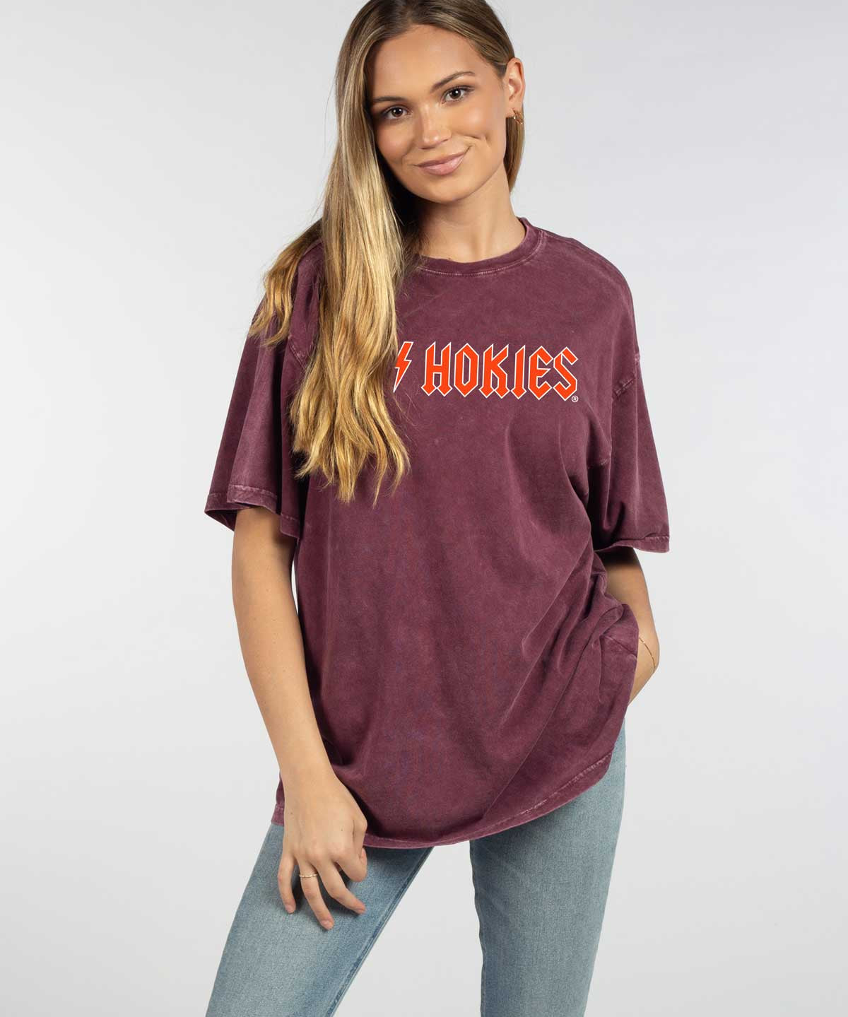 Virginia Tech Hokies oversized womens Band Tee