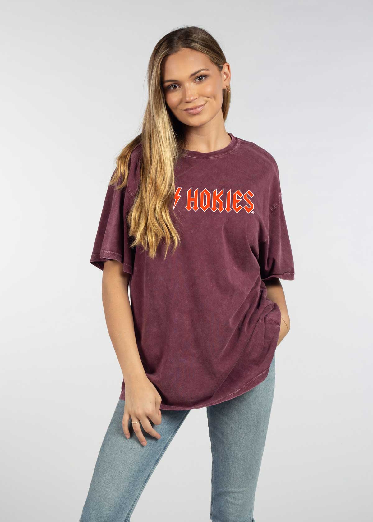 Virginia Tech Hokies oversized womens Band Tee