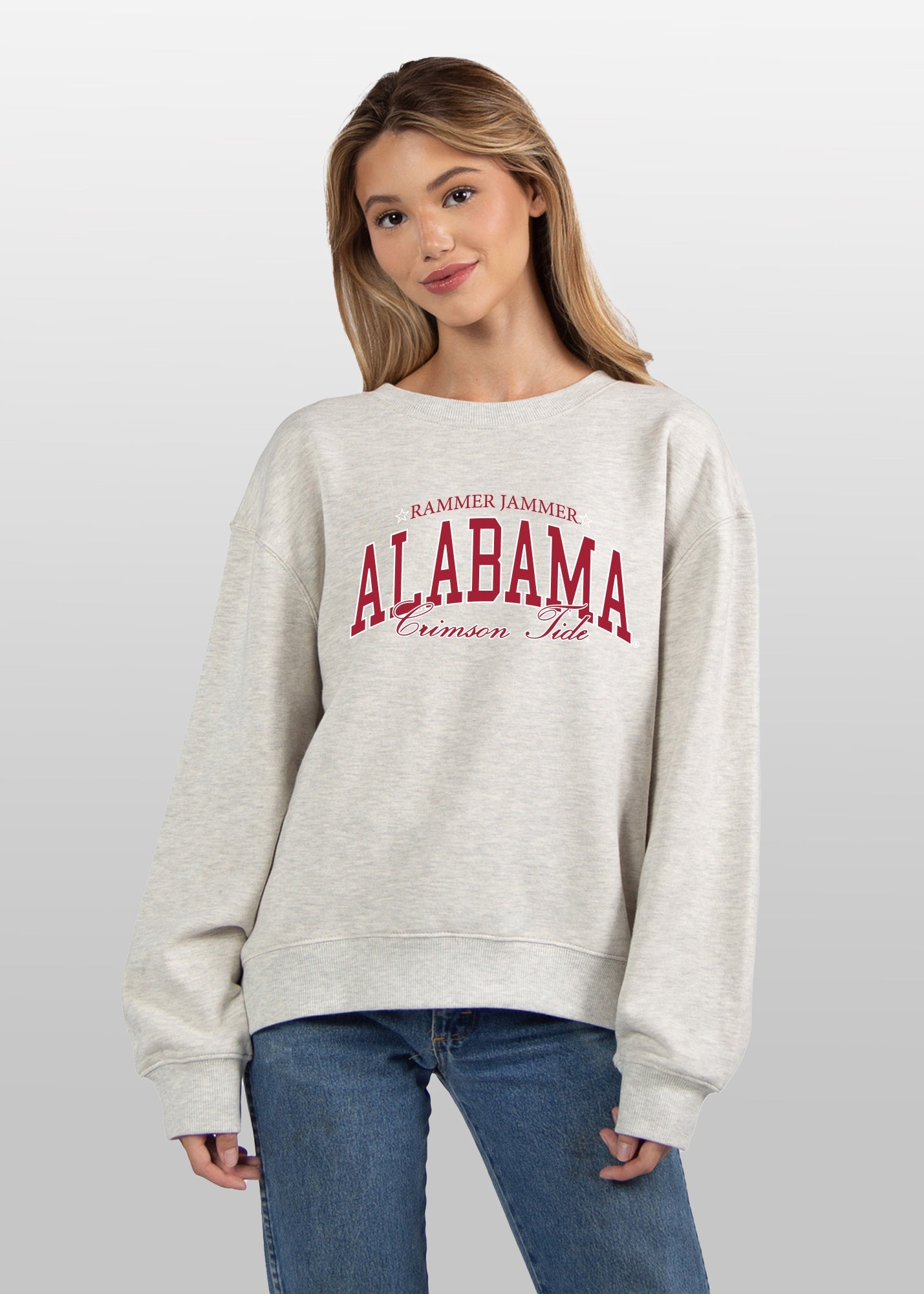 Alabama Crimson Tide grey womens sweatshirt 