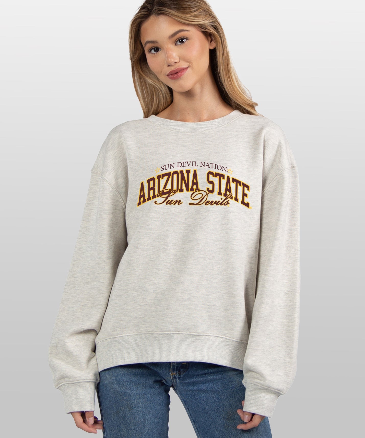Arizona State Sun Devils grey womens sweatshirt 