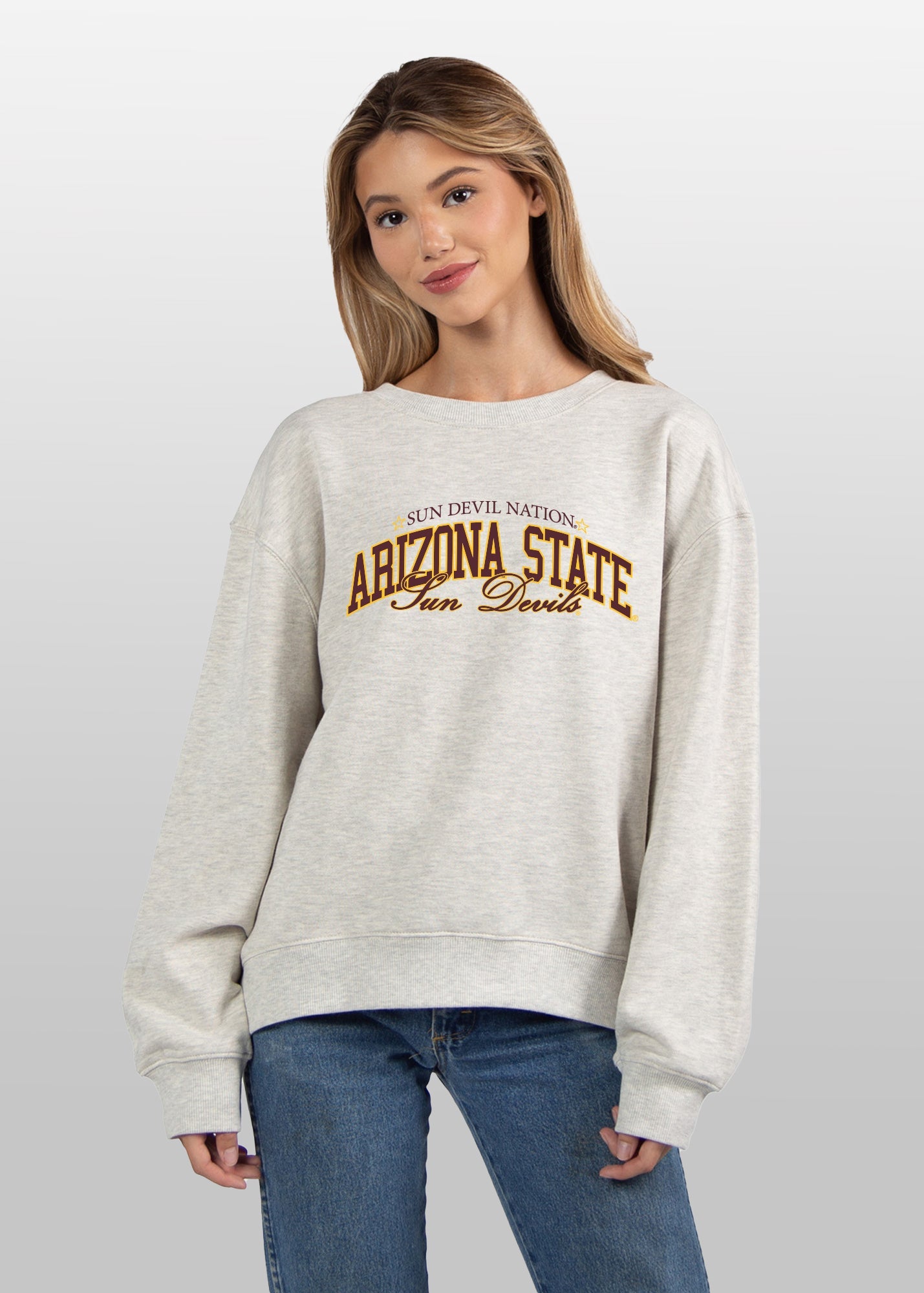Arizona State Sun Devils grey womens sweatshirt 