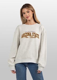 Arizona State Sun Devils grey womens sweatshirt 