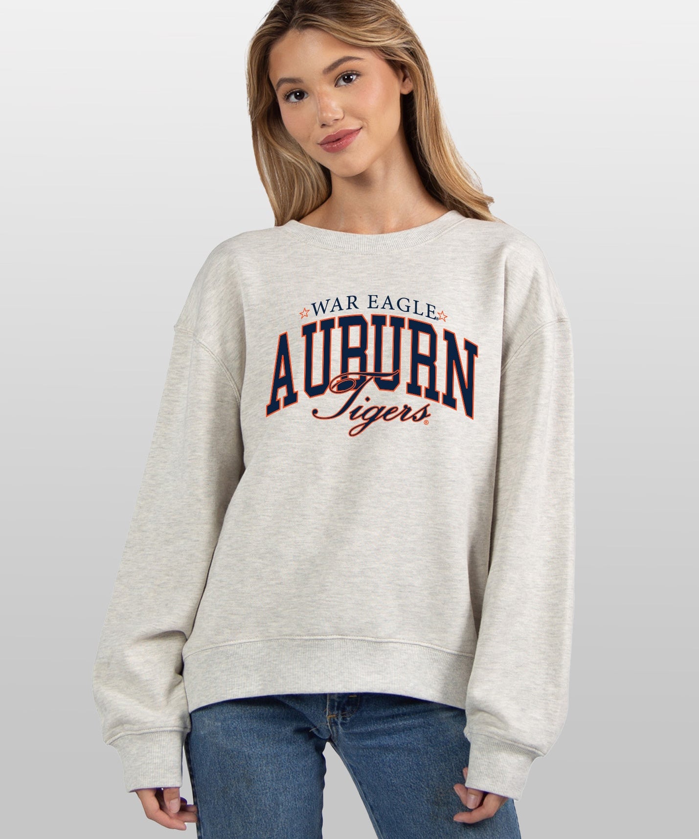Auburn Tigers grey women's sweatshirt