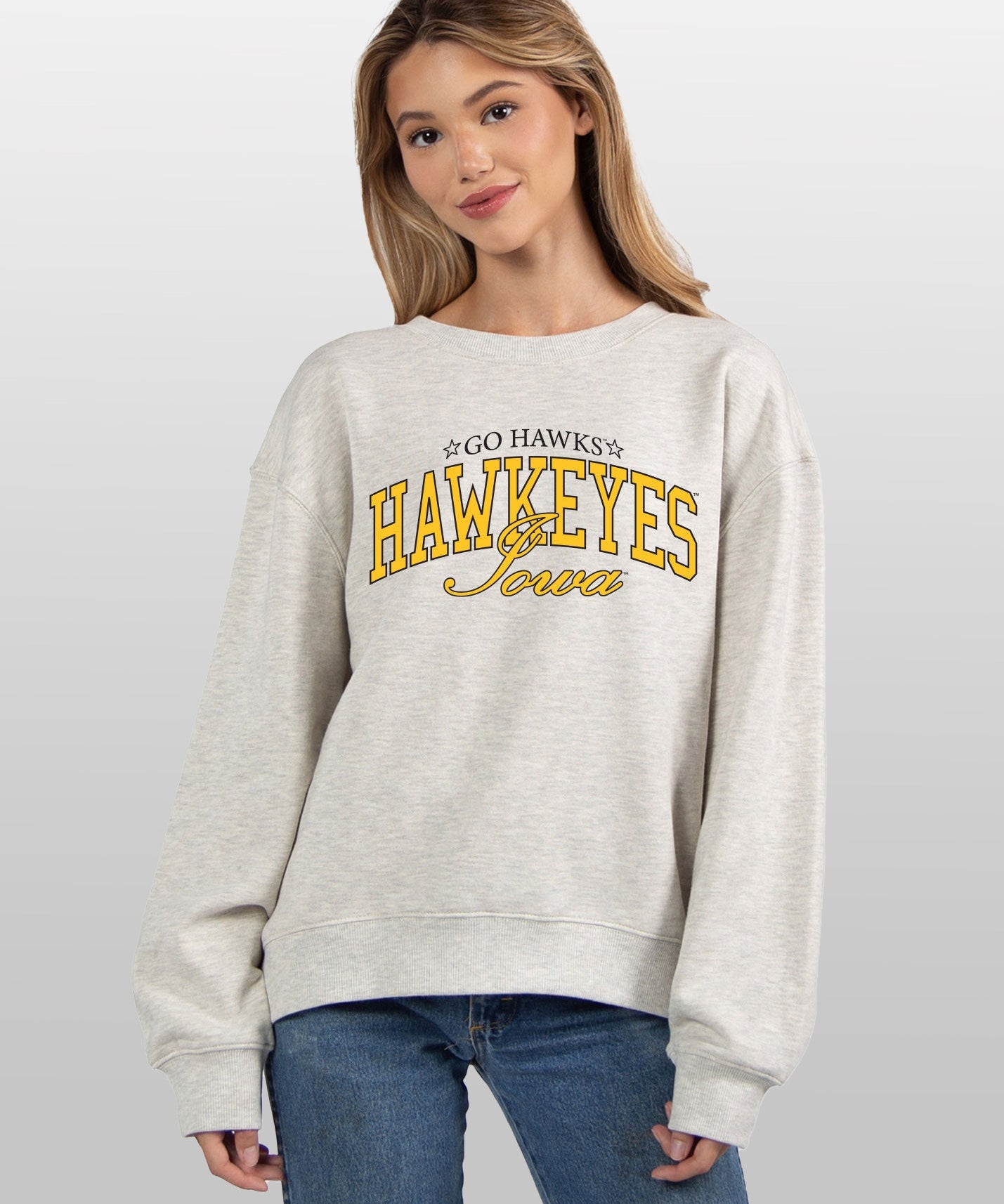 Iowa Hawkeyes grey women’s sweatshirt