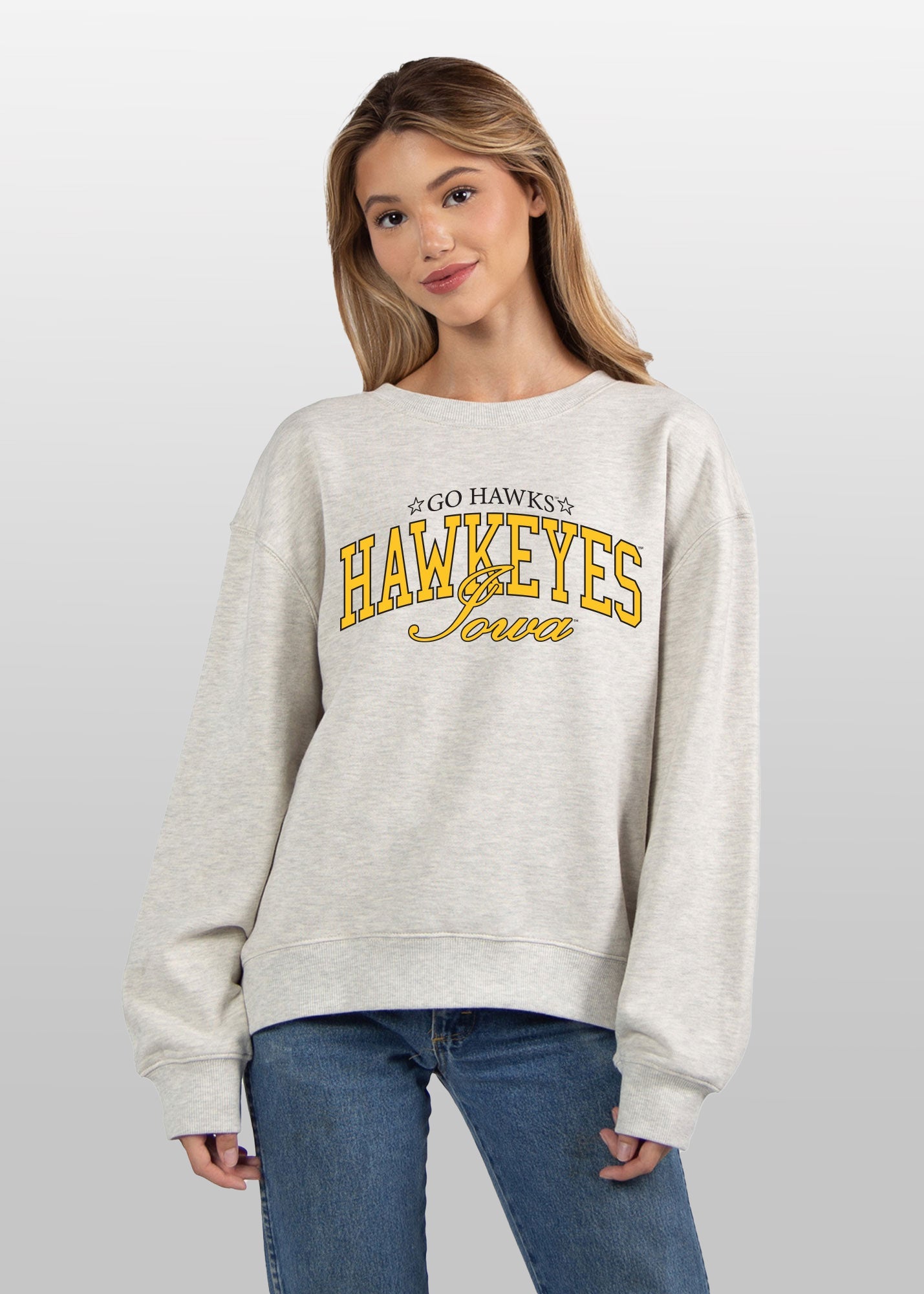 Iowa Hawkeyes grey women’s sweatshirt
