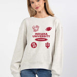 Indiana Hoosiers oversized womens Old School Crew sweatshirt