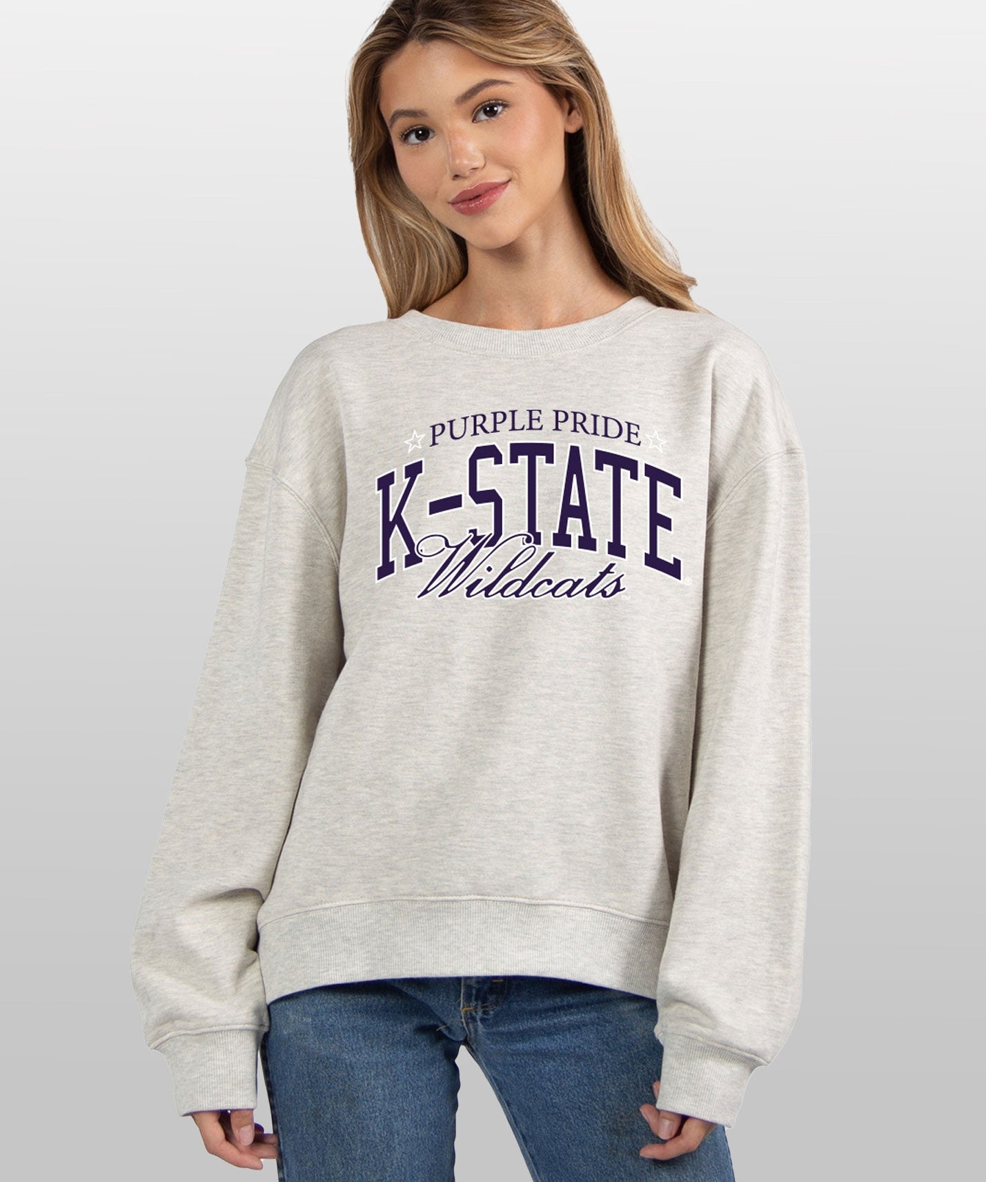 Kansas State Wildcats grey women’s sweatshirt