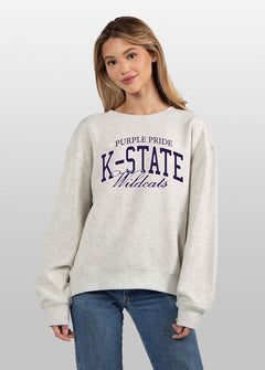 Kansas State Wildcats grey women’s sweatshirt