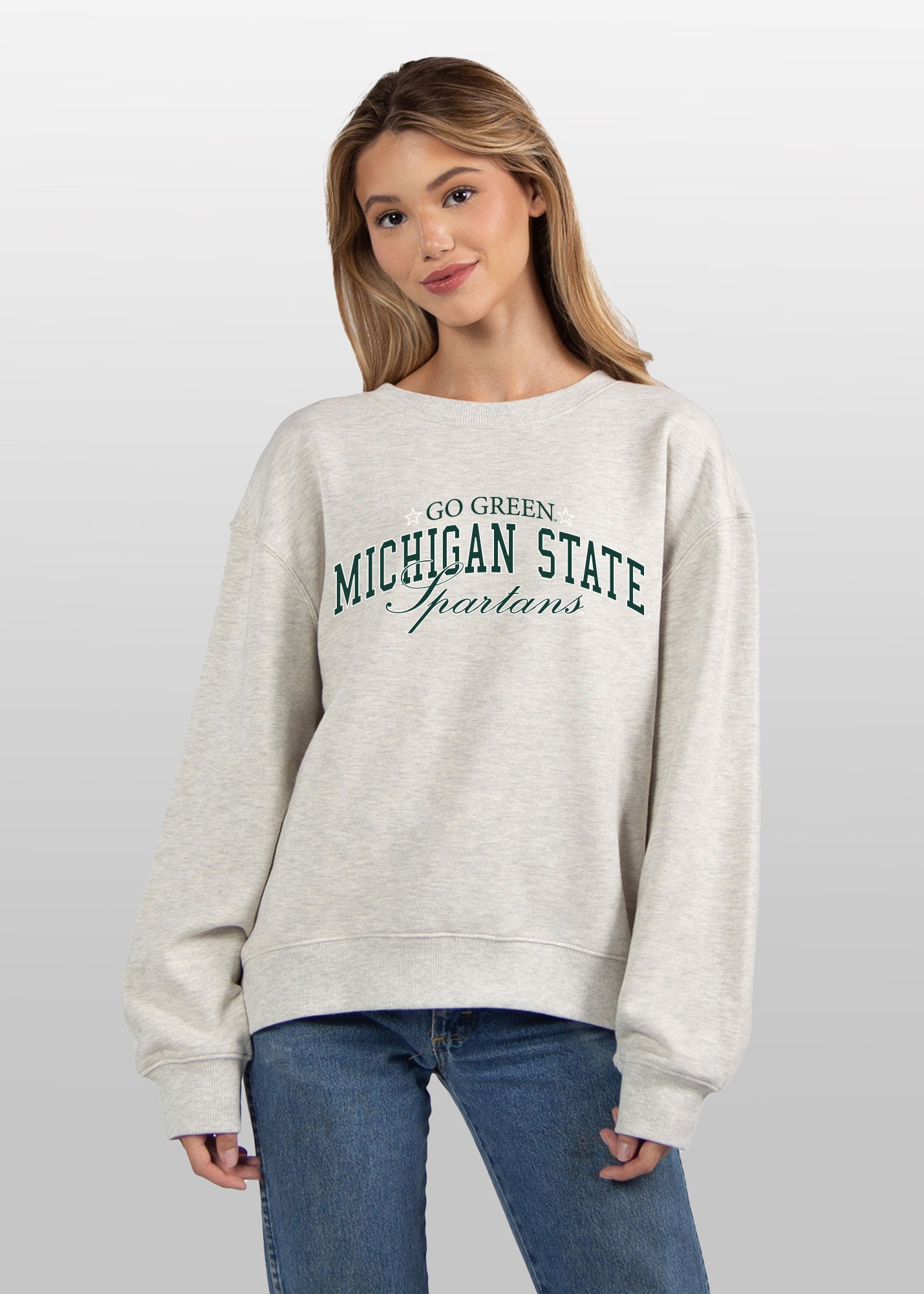 Michigan State Spartans grey women’s sweatshirt