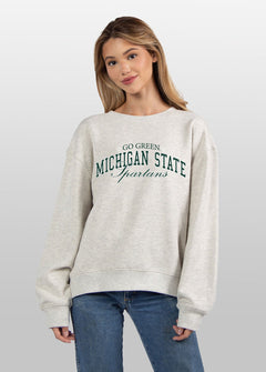 Michigan State Spartans grey women’s sweatshirt
