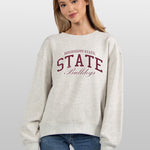 Mississippi State Bulldogs grey women’s sweatshirt