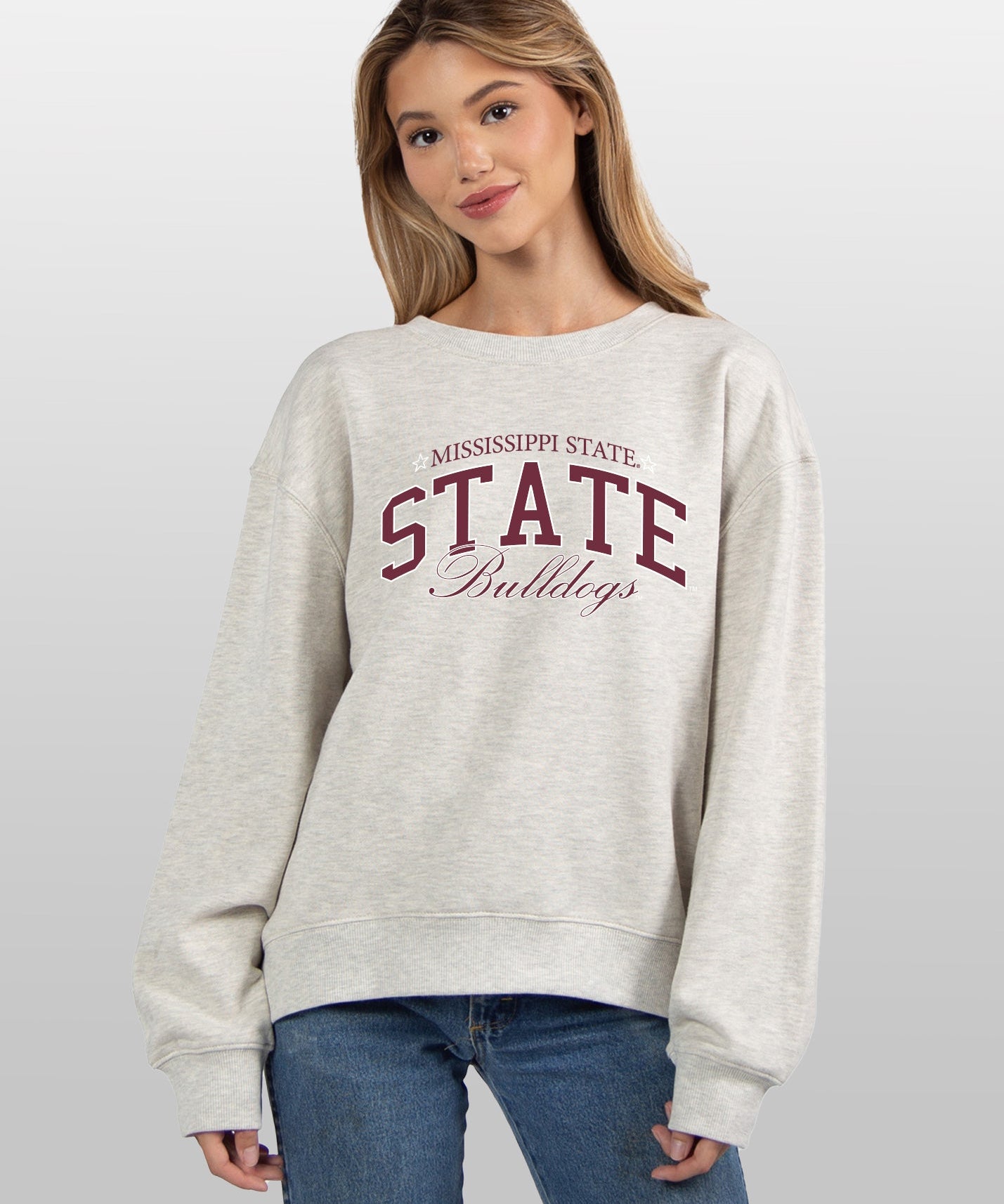 Mississippi State Bulldogs grey women’s sweatshirt