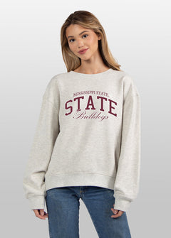 Mississippi State Bulldogs grey women’s sweatshirt