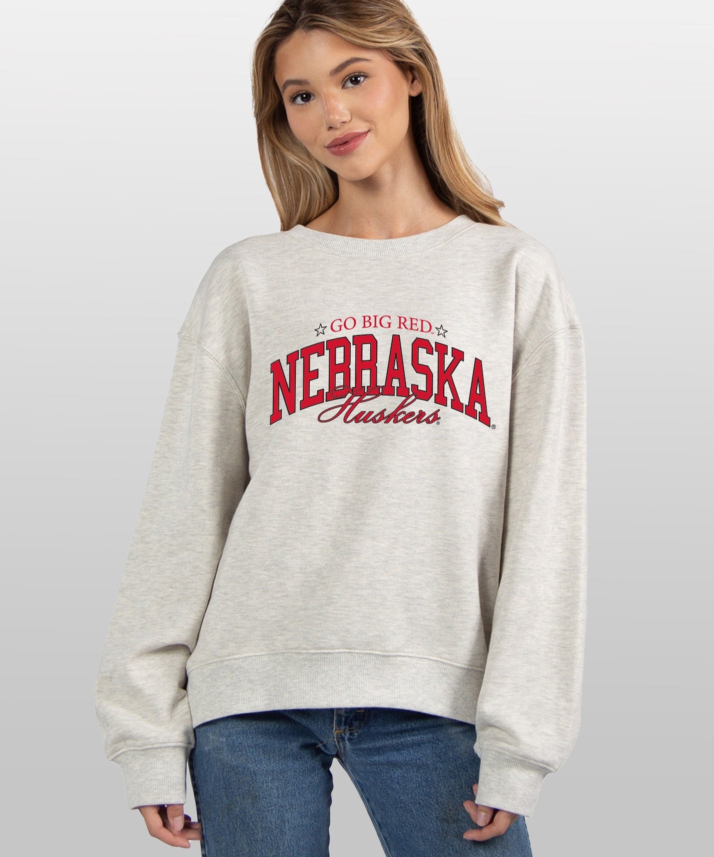 Nebraska Cornhuskers grey women’s sweatshirt