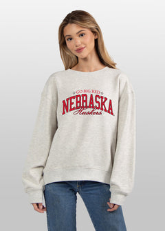 Nebraska Cornhuskers grey women’s sweatshirt