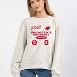 Ohio State Buckeyes oversized womens Old School Crew sweatshirt