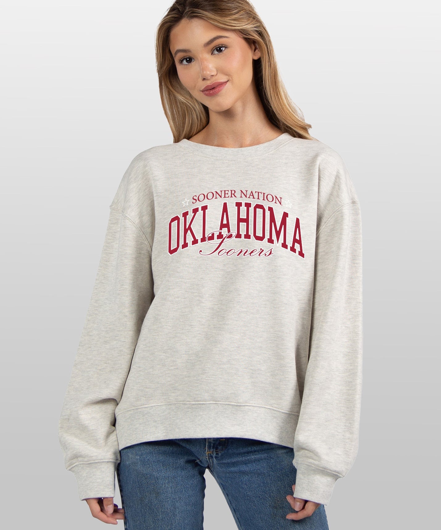 Oklahoma Sooners grey women’s sweatshirt