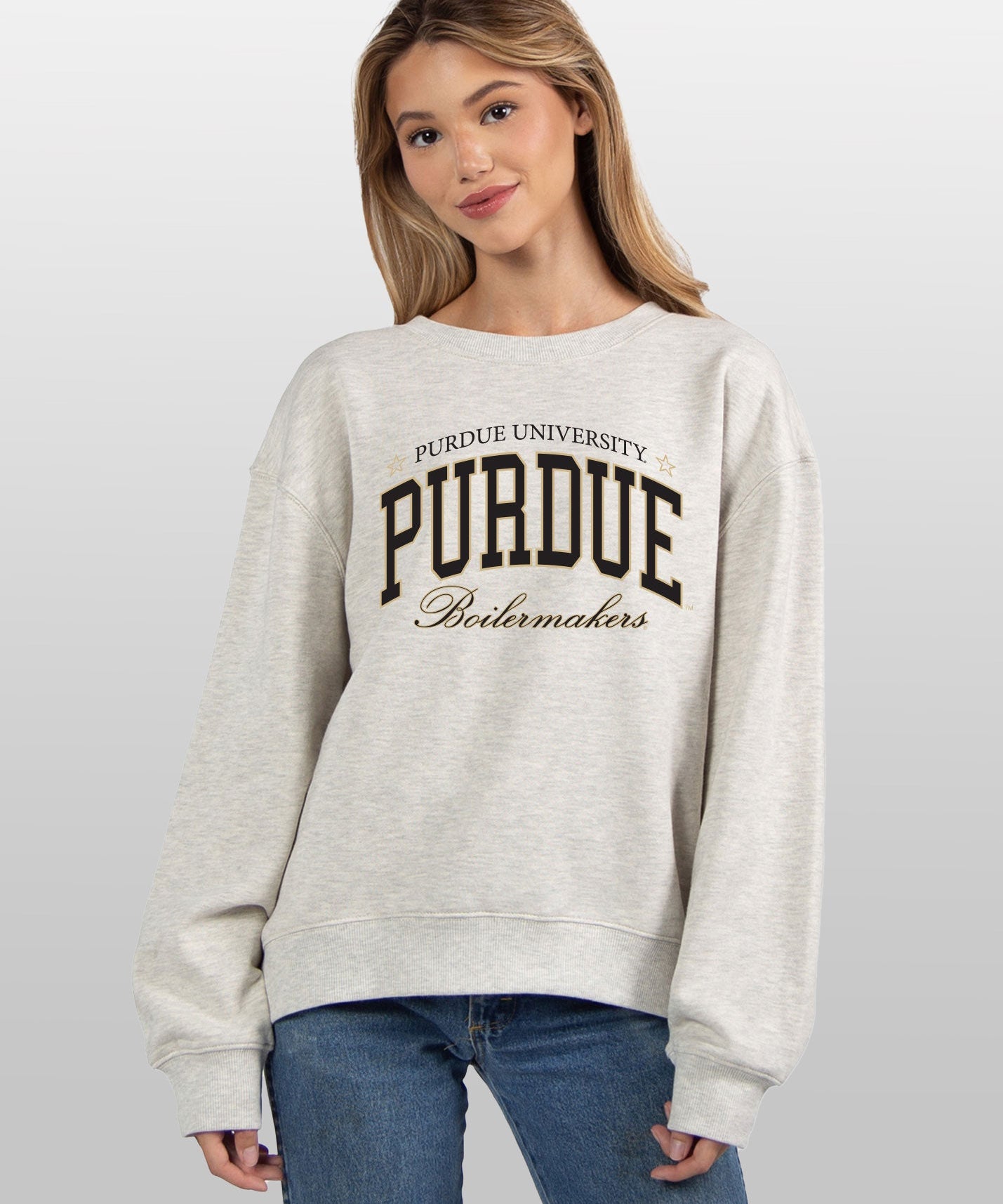 Purdue Boilermakers grey women’s sweatshirt