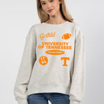 Tennessee Volunteers oversized womens Old School Crew sweatshirt