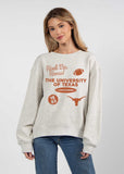 Texas Longhorns oversized womens Old School Crew sweatshirt