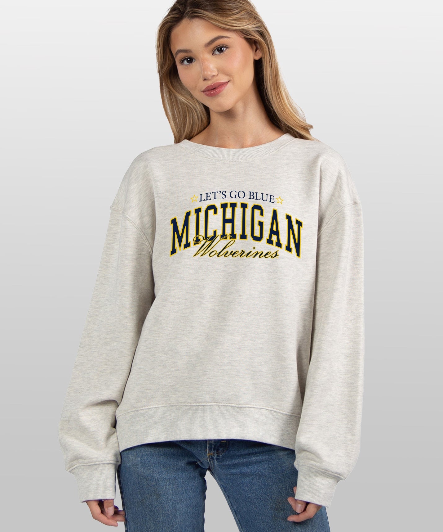Michigan Wolverines grey women’s sweatshirt