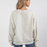 Old School Crew West Virginia Mountaineers in Ash Grey