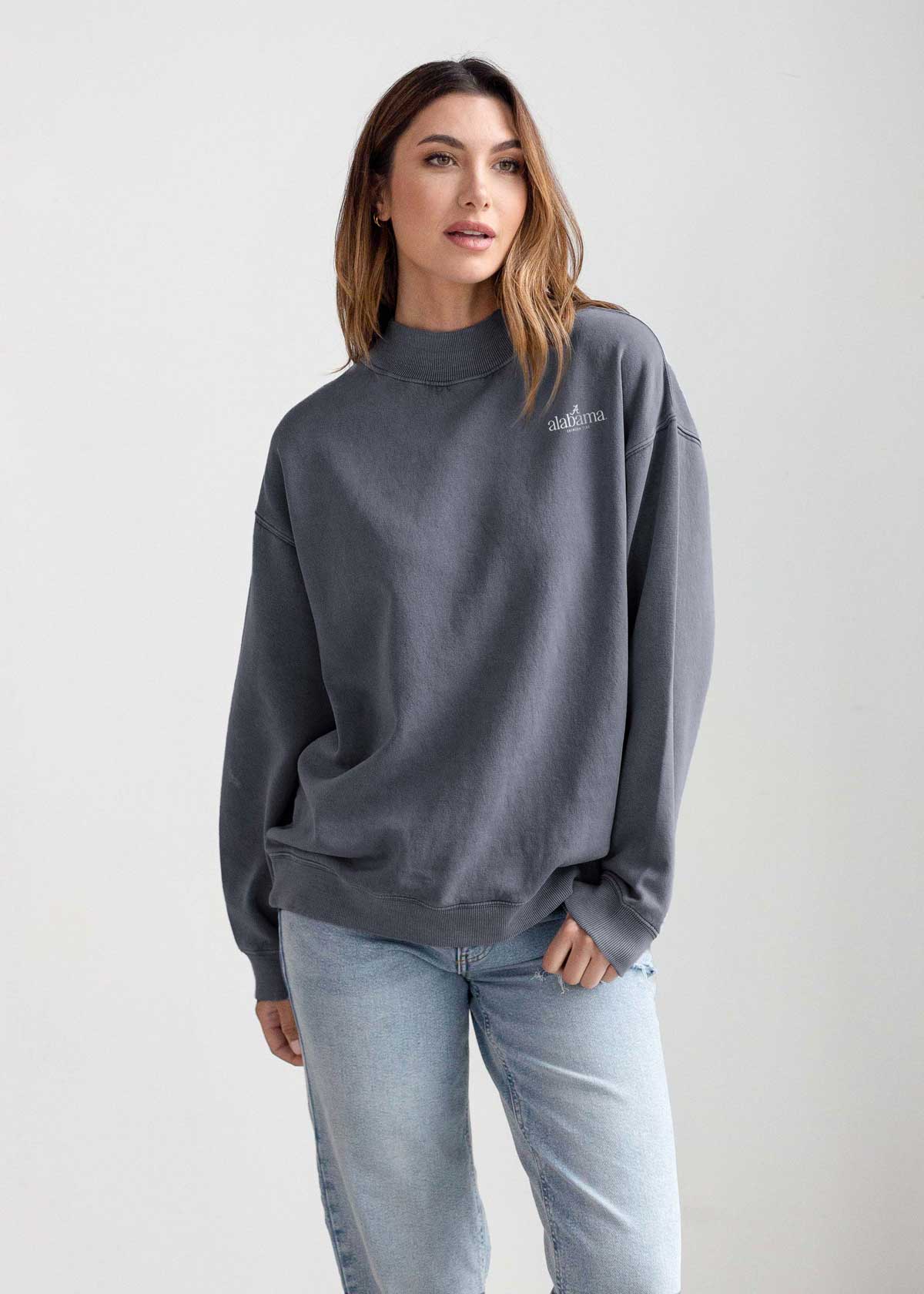 Alabama Crimson Tide Nantucket mock neck sweatshirt for women