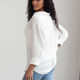 Leisure Long Sleeve Button-Up