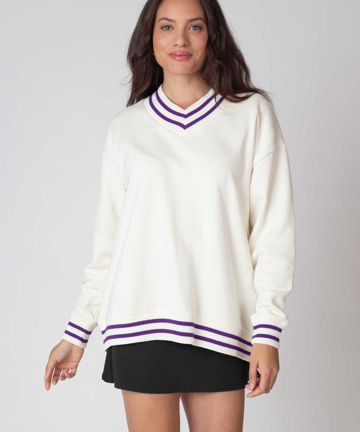 Letterman V-Neck Pullover