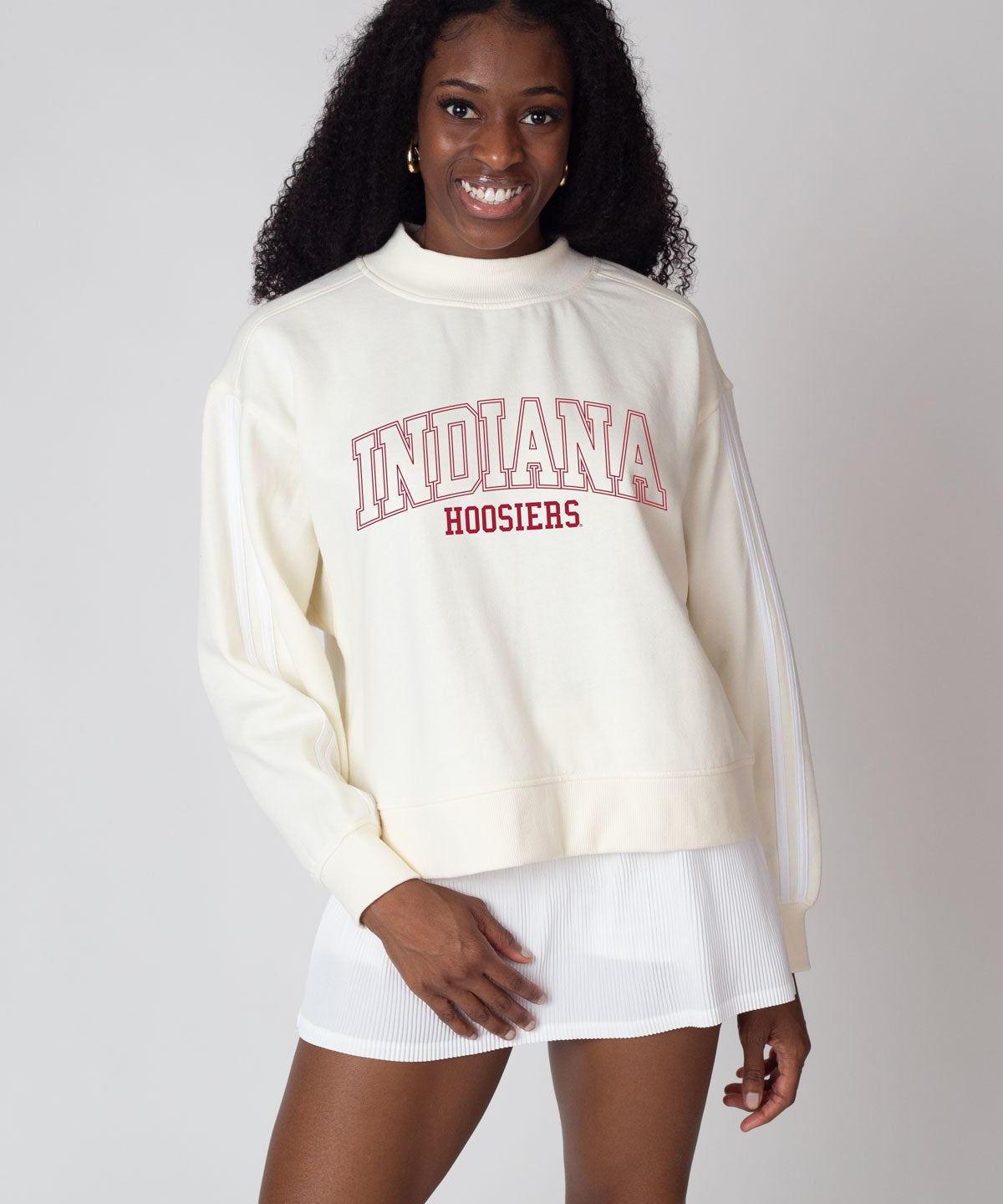 Raw Edge Hem Hoodie Chicka-D Women's Campus Cropped Hoodie