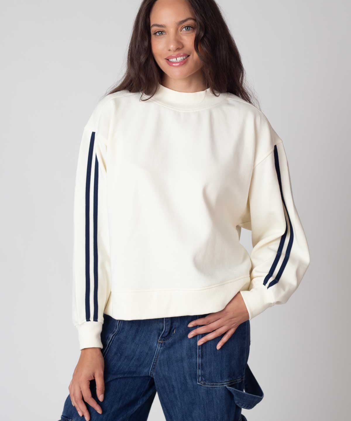 Varsity Mock-Neck