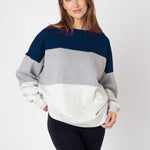 Colorblock crew womens sweatshirt 