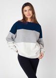 Colorblock crew womens sweatshirt 