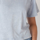Short 'n Sweet Tee in Faded Denim