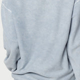 The Original Corded Crew in Faded Denim