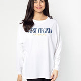West Virginia Mountaineers The Big Shirt in White