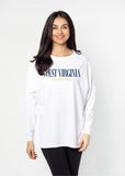 West Virginia Mountaineers The Big Shirt in White