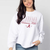 The Original Corded Crew Alabama Crimson Tide Cliffs Notes in White